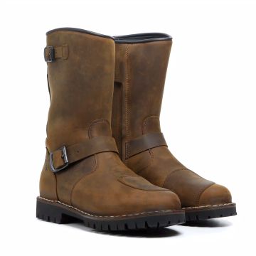 Custom TCX Fuel WP Motorradstiefel Braun Vintage