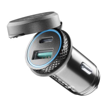 Interphone Usb+Typ C Cellularline Adapter für Zigarettenanzünder