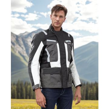 Motorradjacke, Befast RIDDICK CE zertifiziert - Schwarz hellgraue