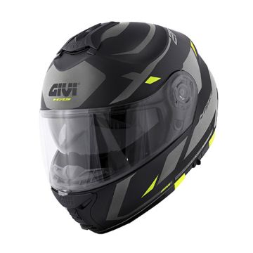 Modularer Helm Givi X21 Evo Number Schwarz Titanium Gelb
