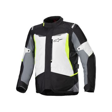 Wasserdichte Motorradjacke Alpinestars ST-1 Ice Grey Black Fluo Yellow