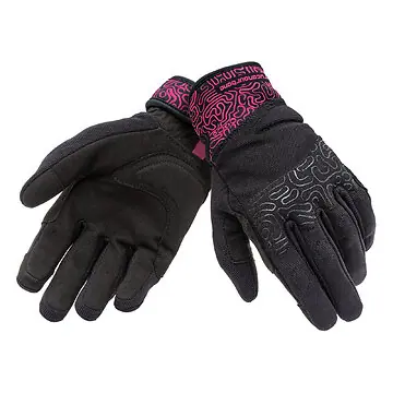 Tucano Urbano  Damen Sommer Motorrad Handschuhe Miki Schwarz Fuchsia Grafik