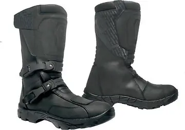 OJ GROUND motorcycle touring boots Black